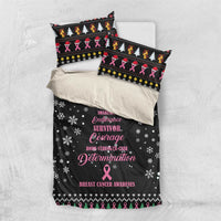 Christmas Tree Breast Cancer Bedding Set Survivor - Wonder Print Shop