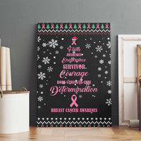 Christmas Tree Breast Cancer Canvas Wall Art Survivor - Wonder Print Shop