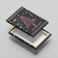 Christmas Tree Breast Cancer Canvas Wall Art Survivor - Wonder Print Shop