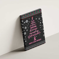 Christmas Tree Breast Cancer Canvas Wall Art Survivor - Wonder Print Shop