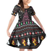 Christmas Tree Breast Cancer Family Matching Off Shoulder Short Dress and Hawaiian Shirt Survivor - Wonder Print Shop