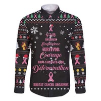 Christmas Tree Breast Cancer Family Matching Short Sleeve Bodycon Dress and Hawaiian Shirt Survivor - Wonder Print Shop