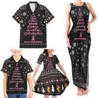 Christmas Tree Breast Cancer Family Matching Tank Maxi Dress and Hawaiian Shirt Survivor - Wonder Print Shop