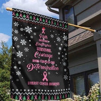 Christmas Tree Breast Cancer Garden Flag Survivor - Wonder Print Shop