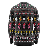 Christmas Tree Breast Cancer Long Sleeve Shirt Survivor - Wonder Print Shop