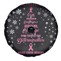 Christmas Tree Breast Cancer Spare Tire Cover Survivor - Wonder Print Shop