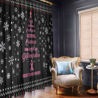 Christmas Tree Breast Cancer Window Curtain Survivor - Wonder Print Shop