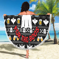 Christmas Boo Beer Beach Blanket I'm Just Here For The Boos - Wonder Print Shop