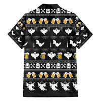 Christmas Boo Beer Family Matching Off The Shoulder Long Sleeve Dress and Hawaiian Shirt I'm Just Here For The Boos - Wonder Print Shop