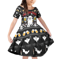 Christmas Boo Beer Family Matching Off Shoulder Short Dress and Hawaiian Shirt I'm Just Here For The Boos - Wonder Print Shop
