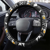 Christmas Boo Beer Steering Wheel Cover I'm Just Here For The Boos - Wonder Print Shop