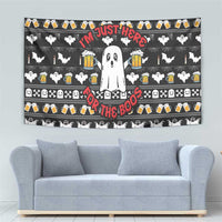 Christmas Boo Beer Tapestry I'm Just Here For The Boos - Wonder Print Shop