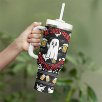 Christmas Boo Beer Tumbler With Handle I'm Just Here For The Boos - Wonder Print Shop