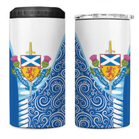 Scotland Forever 4 in 1 Can Cooler Tumbler Thistle Lion Rampant