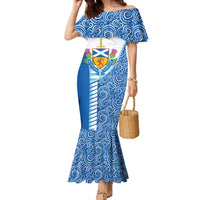 Scotland Forever Family Matching Mermaid Dress and Hawaiian Shirt Thistle Lion Rampant