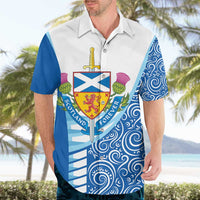 Scotland Forever Hawaiian Shirt Thistle Lion Rampant