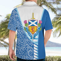 Scotland Forever Hawaiian Shirt Thistle Lion Rampant