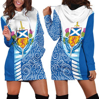 Scotland Forever Hoodie Dress Thistle Lion Rampant