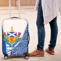 Scotland Forever Luggage Cover Thistle Lion Rampant