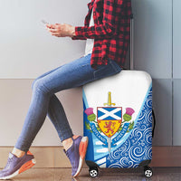 Scotland Forever Luggage Cover Thistle Lion Rampant