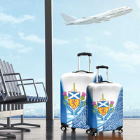 Scotland Forever Luggage Cover Thistle Lion Rampant