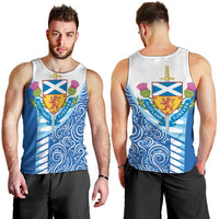 Scotland Forever Men Tank Top Thistle Lion Rampant