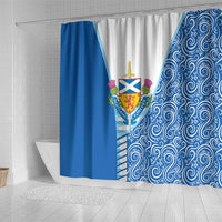 Scotland Forever Shower Curtain Thistle Lion Rampant - Wonder Print Shop
