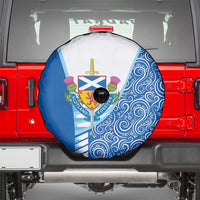 Scotland Forever Spare Tire Cover Thistle Lion Rampant - Wonder Print Shop