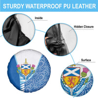 Scotland Forever Spare Tire Cover Thistle Lion Rampant - Wonder Print Shop