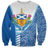 Scotland Forever Sweatshirt Thistle Lion Rampant - Wonder Print Shop