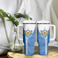 Scotland Forever Tumbler With Handle Thistle Lion Rampant