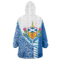 Scotland Forever Wearable Blanket Hoodie Thistle Lion Rampant - Wonder Print Shop