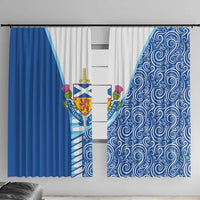 Scotland Forever Window Curtain Thistle Lion Rampant - Wonder Print Shop