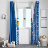 Scotland Forever Window Curtain Thistle Lion Rampant - Wonder Print Shop