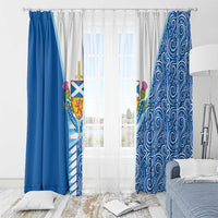Scotland Forever Window Curtain Thistle Lion Rampant - Wonder Print Shop