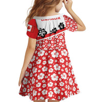 Canada Family Matching Off Shoulder Short Dress and Hawaiian Shirt Summer Hibiscus Tropical Flower