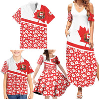 Canada Family Matching Summer Maxi Dress and Hawaiian Shirt Summer Hibiscus Tropical Flower