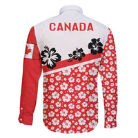 Canada Family Matching Summer Maxi Dress and Hawaiian Shirt Summer Hibiscus Tropical Flower