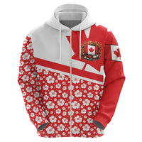 Canada Hoodie Summer Hibiscus Tropical Flower