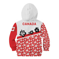 Canada Kid Hoodie Summer Hibiscus Tropical Flower