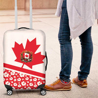 Canada Luggage Cover Summer Hibiscus Tropical Flower