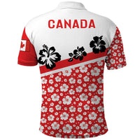 Canada Polo Shirt Summer Hibiscus Tropical Flower