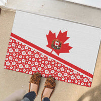 Canada Rubber Doormat Summer Hibiscus Tropical Flower