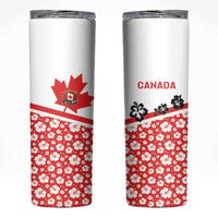 Canada Skinny Tumbler Summer Hibiscus Tropical Flower