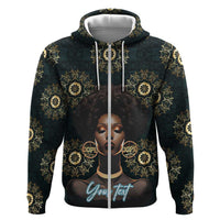 Personalized Powerful Woman in Patterns African Hoodie