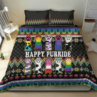 Pride Cat LGBT Bedding Set Happy Purride Christmas - Cute Pet Rainbow Flag - Wonder Print Shop