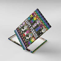 Pride Cat LGBT Canvas Wall Art Happy Purride Christmas - Cute Pet Rainbow Flag - Wonder Print Shop