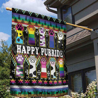 Pride Cat LGBT Garden Flag Happy Purride Christmas - Cute Pet Rainbow Flag - Wonder Print Shop
