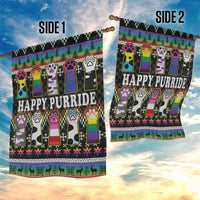 Pride Cat LGBT Garden Flag Happy Purride Christmas - Cute Pet Rainbow Flag - Wonder Print Shop