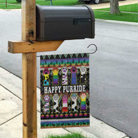 Pride Cat LGBT Garden Flag Happy Purride Christmas - Cute Pet Rainbow Flag - Wonder Print Shop